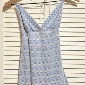 Chic & Stretchy Blue Mini Dress - Size Small